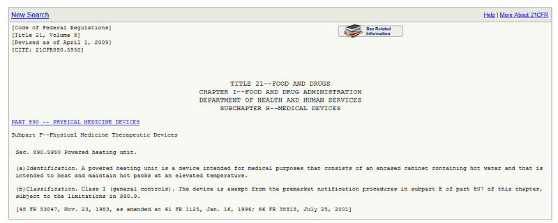 fda device listing regulation number