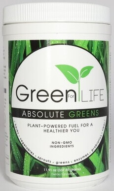 Absolute Greens Green for Life Super Green Drink Powder
